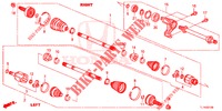 ARBRE PRIMAIRE AVANT/DEMI ARBRE (2.0L) pour Honda ACCORD 2.0 S 4 Portes 5 vitesses automatique 2014
