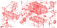 BLOC CYLINDRES/CARTER D'HUILE (2.0L) pour Honda ACCORD 2.0 S 4 Portes 5 vitesses automatique 2014