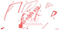 GLACE PORTE ARRIERE/REGULATEUR pour Honda ACCORD 2.0 S 4 Portes 5 vitesses automatique 2014