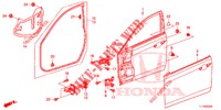 PANNEAUX DE PORTE AVANT pour Honda ACCORD 2.0 S 4 Portes 5 vitesses automatique 2014