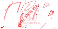 GLACE PORTE ARRIERE/REGULATEUR pour Honda ACCORD 2.4 S 4 Portes 6 vitesses manuelles 2014