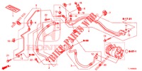 CLIMATISEUR (FLEXIBLES/TUYAUX) (2.4L) (RH) pour Honda ACCORD 2.4 S 4 Portes 5 vitesses automatique 2014