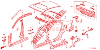 PANNEAUX EXTERIEURS/PANNEAU ARRIERE pour Honda ACCORD 2.4 S 4 Portes 5 vitesses automatique 2014