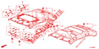 GARNITURE DE PLAFOND pour Honda ACCORD 2.0 S 4 Portes 6 vitesses manuelles 2015