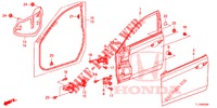PANNEAUX DE PORTE AVANT pour Honda ACCORD 2.0 S 4 Portes 6 vitesses manuelles 2015