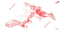 COMMUTATEUR COMBINE pour Honda ACCORD 2.4 S 4 Portes 6 vitesses manuelles 2015