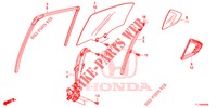 GLACE PORTE ARRIERE/REGULATEUR pour Honda ACCORD 2.4 S 4 Portes 6 vitesses manuelles 2015