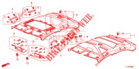GARNITURE DE PLAFOND pour Honda ACCORD 2.4 S 4 Portes 5 vitesses automatique 2015
