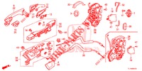 SERRURES PORTES ARRIERE/POIGNEE EXTERNE pour Honda ACCORD 2.4 S 4 Portes 5 vitesses automatique 2015
