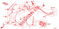 CLIMATISEUR (FLEXIBLES/TUYAUX) (2.0L) (RH) pour Honda ACCORD TOURER 2.0 S 5 Portes 6 vitesses manuelles 2013