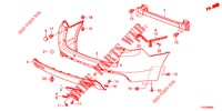 PARE CHOC ARRIERE pour Honda ACCORD TOURER 2.4 EXECUTIVE 5 Portes 6 vitesses manuelles 2013