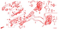 SERRURES PORTES ARRIERE/POIGNEE EXTERNE pour Honda ACCORD TOURER 2.4 EXECUTIVE 5 Portes 6 vitesses manuelles 2013