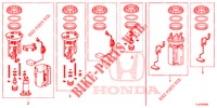 PIECES COURTES JEU DE RESERVOIRS DE CARBURANT pour Honda ACCORD TOURER 2.0 S 5 Portes 6 vitesses manuelles 2014