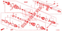 ARBRE PRIMAIRE AVANT/DEMI ARBRE (2.0L) pour Honda ACCORD TOURER 2.0 S 5 Portes 5 vitesses automatique 2014