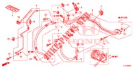 CLIMATISEUR (FLEXIBLES/TUYAUX) (2.0L) (RH) pour Honda ACCORD TOURER 2.0 S 5 Portes 5 vitesses automatique 2014