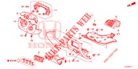 GARNITURE D'INSTRUMENT (COTE DE CONDUCTEUR) (RH) pour Honda ACCORD TOURER 2.0 S 5 Portes 5 vitesses automatique 2014