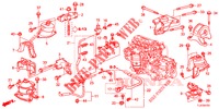 SUPPORTS DE MOTEUR (2.0L) (AT) pour Honda ACCORD TOURER 2.0 S 5 Portes 5 vitesses automatique 2014