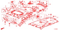 GARNITURE DE PLAFOND pour Honda ACCORD TOURER DIESEL 2.2 S 5 Portes 5 vitesses automatique 2014