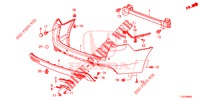 PARE CHOC ARRIERE pour Honda ACCORD TOURER DIESEL 2.2 S 5 Portes 5 vitesses automatique 2014