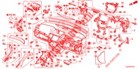 PANNEAU D'INSTRUMENT (RH) pour Honda ACCORD TOURER 2.4 S 5 Portes 5 vitesses automatique 2014