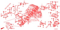 SUPPORTS DE MOTEUR (2.4L) (AT) pour Honda ACCORD TOURER 2.4 S 5 Portes 5 vitesses automatique 2014