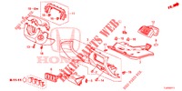 GARNITURE D'INSTRUMENT (COTE DE CONDUCTEUR) (RH) pour Honda ACCORD TOURER 2.0 S 5 Portes 6 vitesses manuelles 2015