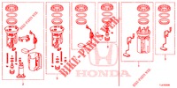 PIECES COURTES JEU DE RESERVOIRS DE CARBURANT pour Honda ACCORD TOURER 2.4 S 5 Portes 6 vitesses manuelles 2015