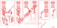 PIECES COURTES JEU DE RESERVOIRS DE CARBURANT pour Honda ACCORD TOURER 2.4 S 5 Portes 5 vitesses automatique 2015