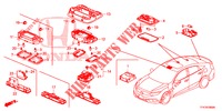 PLAFONNIER pour Honda CIVIC DIESEL 1.6 MID 4 Portes 6 vitesses manuelles 2018