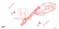 CAPTEUR LEVEE RAPIDE CAPOT pour Honda CIVIC DIESEL 1.6 MID 4 Portes 9 vitesses automatique 2018