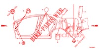 ANNEAU (LATERAL) pour Honda CIVIC DIESEL 2.2 ES 5 Portes 6 vitesses manuelles 2012