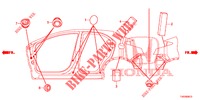 ANNEAU (LATERAL) pour Honda CIVIC DIESEL 2.2 ELEGANCE 5 Portes 6 vitesses manuelles 2012