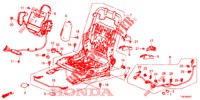 COMP. DE SIEGE AV. (D.) (HAUTEUR MANUELLE) pour Honda CIVIC DIESEL 2.2 ELEGANCE 5 Portes 6 vitesses manuelles 2012
