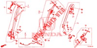 CEINTURES DE SECURITE pour Honda CIVIC DIESEL 1.6 S 5 Portes 6 vitesses manuelles 2013