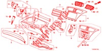 GARNITURE D'INSTRUMENT (COTE DE PASSAGER) (RH) pour Honda CIVIC DIESEL 1.6 S 5 Portes 6 vitesses manuelles 2013