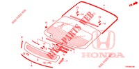 PARE BRISE ARRIERE pour Honda CIVIC DIESEL 1.6 S 5 Portes 6 vitesses manuelles 2013