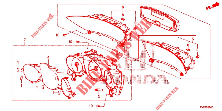 COMPTEUR pour Honda CIVIC DIESEL 1.6 S 5 Portes 6 vitesses manuelles 2013