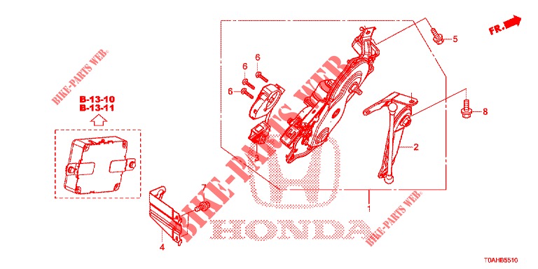 PORTE DE HAYON A COMMANDE ELECTRIQUE pour Honda CR-V DIESEL 1.6 EXCLUSIVE NAVI 4WD 5 Portes 6 vitesses manuelles 2017