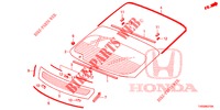 PARE BRISE ARRIERE pour Honda CIVIC 1.8 ES 5 Portes 5 vitesses automatique 2015