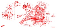 COMP. DE SIEGE AV. (G.) (SIEGE REGLAGE MANUEL) pour Honda CIVIC 1.8 ES 5 Portes 6 vitesses manuelles 2014