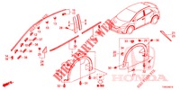 MOULAGE/PROTECTION pour Honda CIVIC 1.8 ES 5 Portes 6 vitesses manuelles 2014