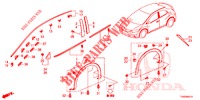 MOULAGE/PROTECTION pour Honda CIVIC 1.8 ES 5 Portes 6 vitesses manuelles 2015