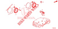 HAUT PARLEUR pour Honda CIVIC 1.8 SE 5 Portes 6 vitesses manuelles 2016