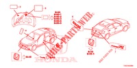 EMBLEMES/ETIQUETTES DE PRECAUTIONS pour Honda CIVIC 1.5 SPORT 5 Portes 6 vitesses manuelles 2017