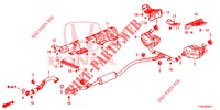 TUYAU D'ECHAPPEMENT/SILENCIEUX (1.5L) (1) pour Honda CIVIC 1.5 PRESTIGE 5 Portes 6 vitesses manuelles 2018