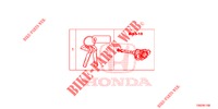 JEU DE BARILLET DE CLE (INTELLIGENT) pour Honda CIVIC 1.5 RS 5 Portes 6 vitesses manuelles 2018