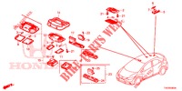 PLAFONNIER pour Honda CIVIC 1.8 SE 5 Portes 6 vitesses manuelles 2013