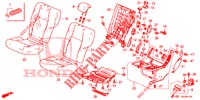 SIEGE ARRIERE (G.) pour Honda CIVIC 1.8 SE 5 Portes 6 vitesses manuelles 2013