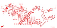 SOUPAPE DE EGR (DIESEL) (2.2L) pour Honda CIVIC 2.2 ES TUNER LESS 5 Portes 6 vitesses manuelles 2013