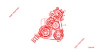 COURROIE ALTERNATEUR (DIESEL) pour Honda CIVIC DIESEL 1.6 SE 5 Portes 6 vitesses manuelles 2014